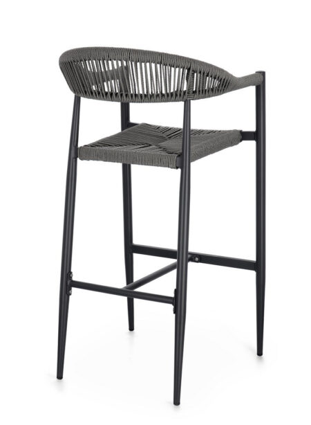 Hoker ogrodowy JANDIA antracytowy 53x56 aluminiowe Bizzotto